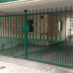 Galvanised steel gates